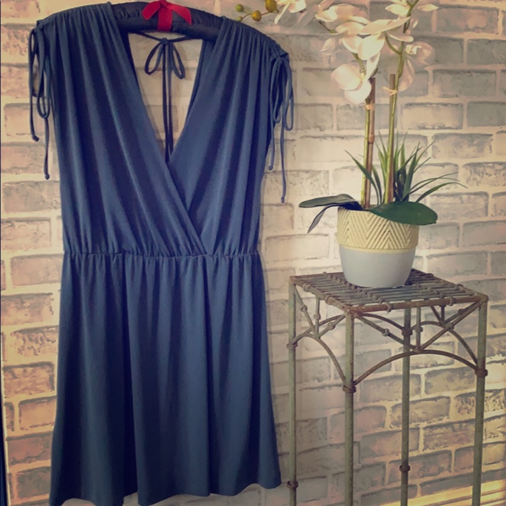 BCBGeneration Shoulder Tie Surplus Dress